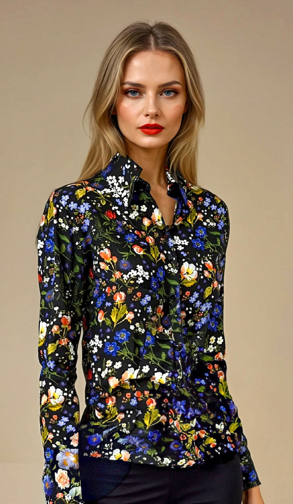 LIBERTY PRINT SILK SHIRT