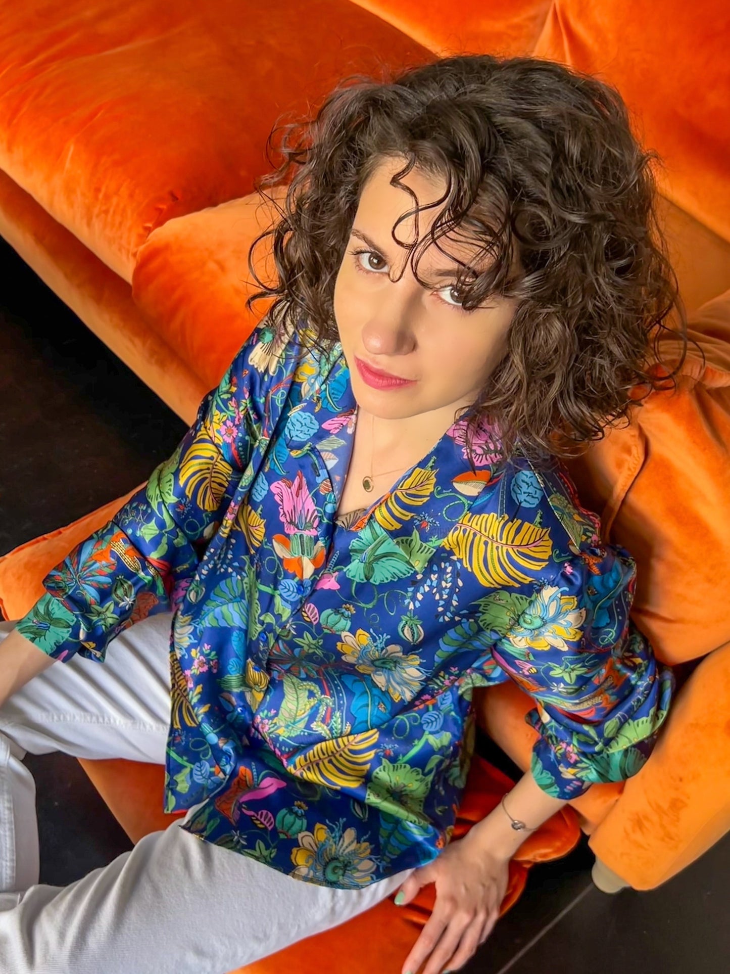 LIBERTY PRINT SILK SHIRT