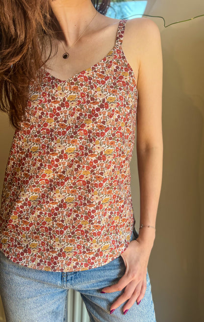 LIBERTY PRINT V-NECK CAMI TOP
