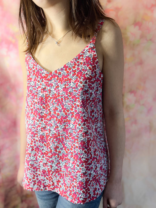 LIBERTY PRINT V-NECK CAMI TOP