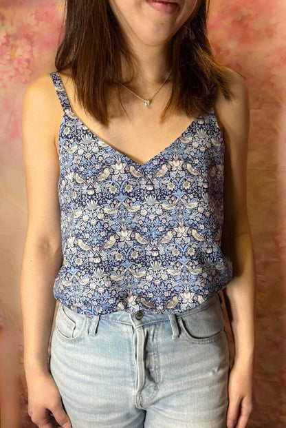 LIBERTY PRINT V-NECK CAMI TOP