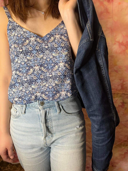 LIBERTY PRINT V-NECK CAMI TOP