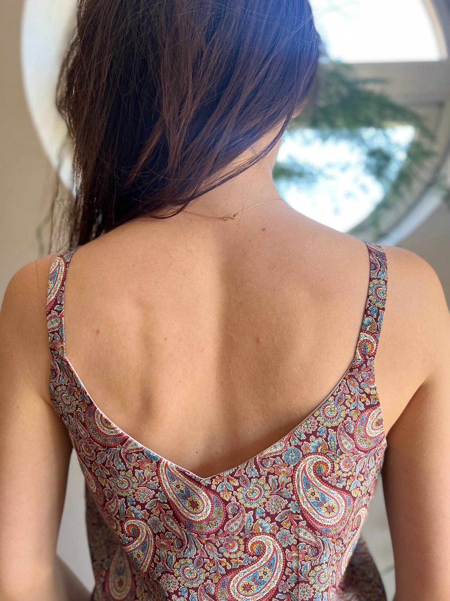 LIBERTY PRINT V-NECK CAMI TOP