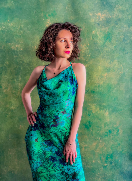 TROPICAL PRINT DRESS