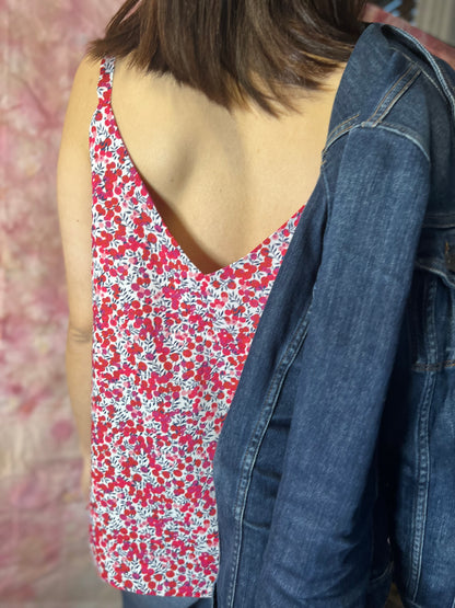 LIBERTY PRINT V-NECK CAMI TOP