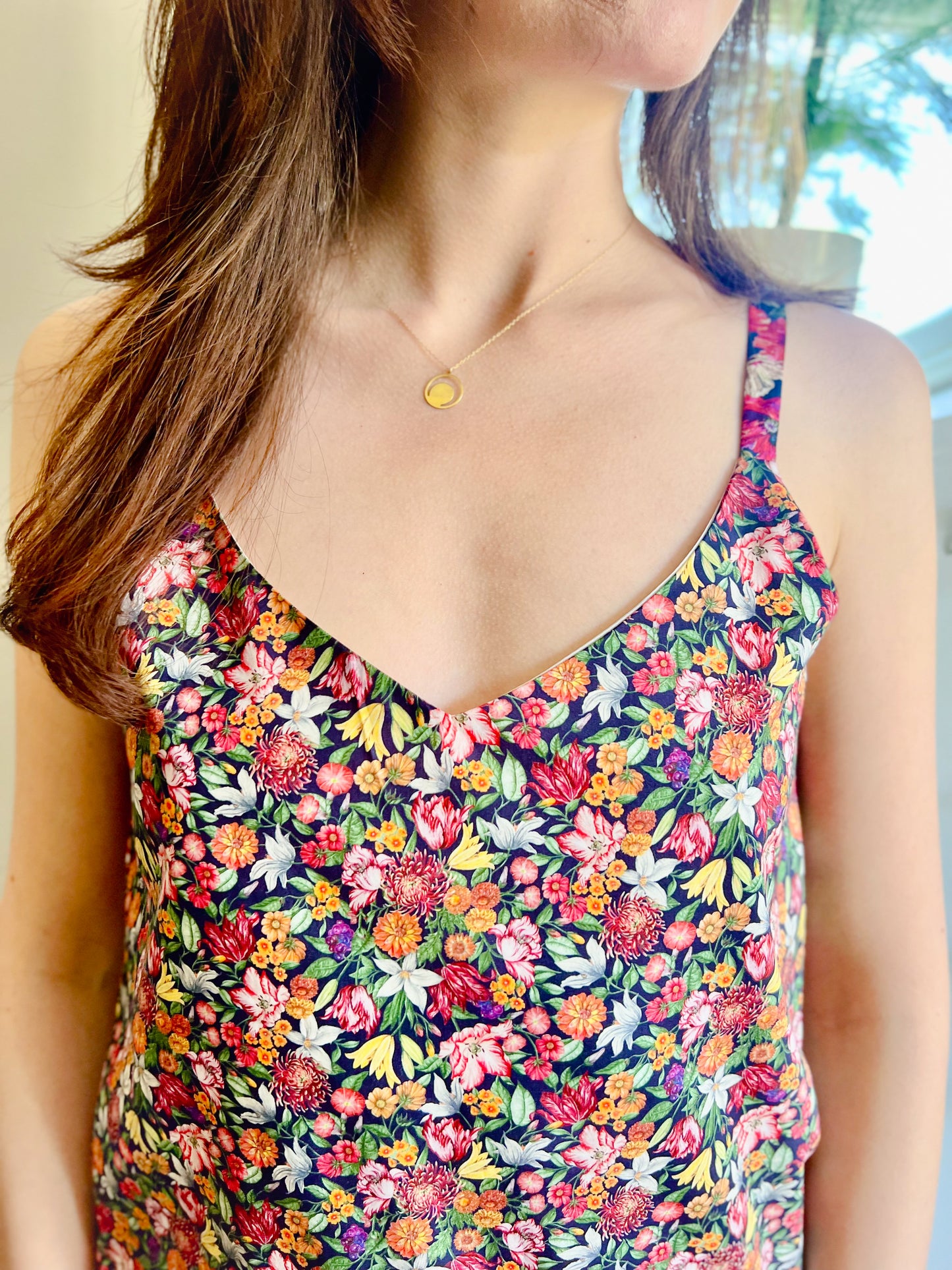 LIBERTY PRINT V-NECK CAMI TOP