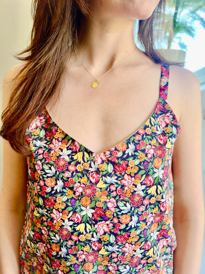 LIBERTY PRINT V-NECK CAMI TOP