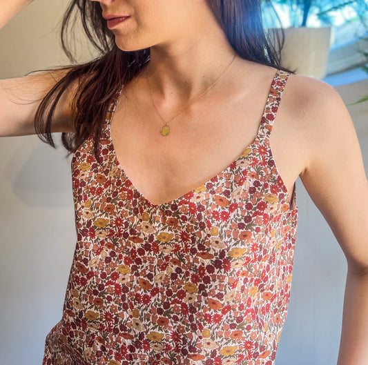 LIBERTY PRINT V-NECK CAMI TOP