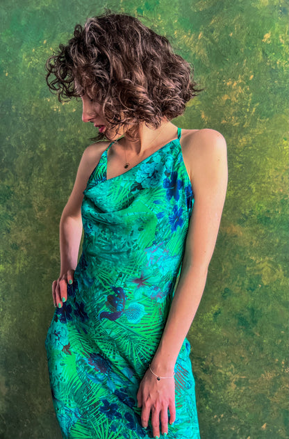 TROPICAL PRINT DRESS