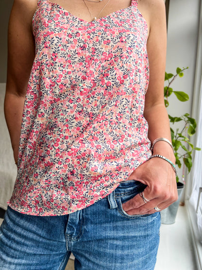 LIBERTY PRINT V-NECK CAMI TOP