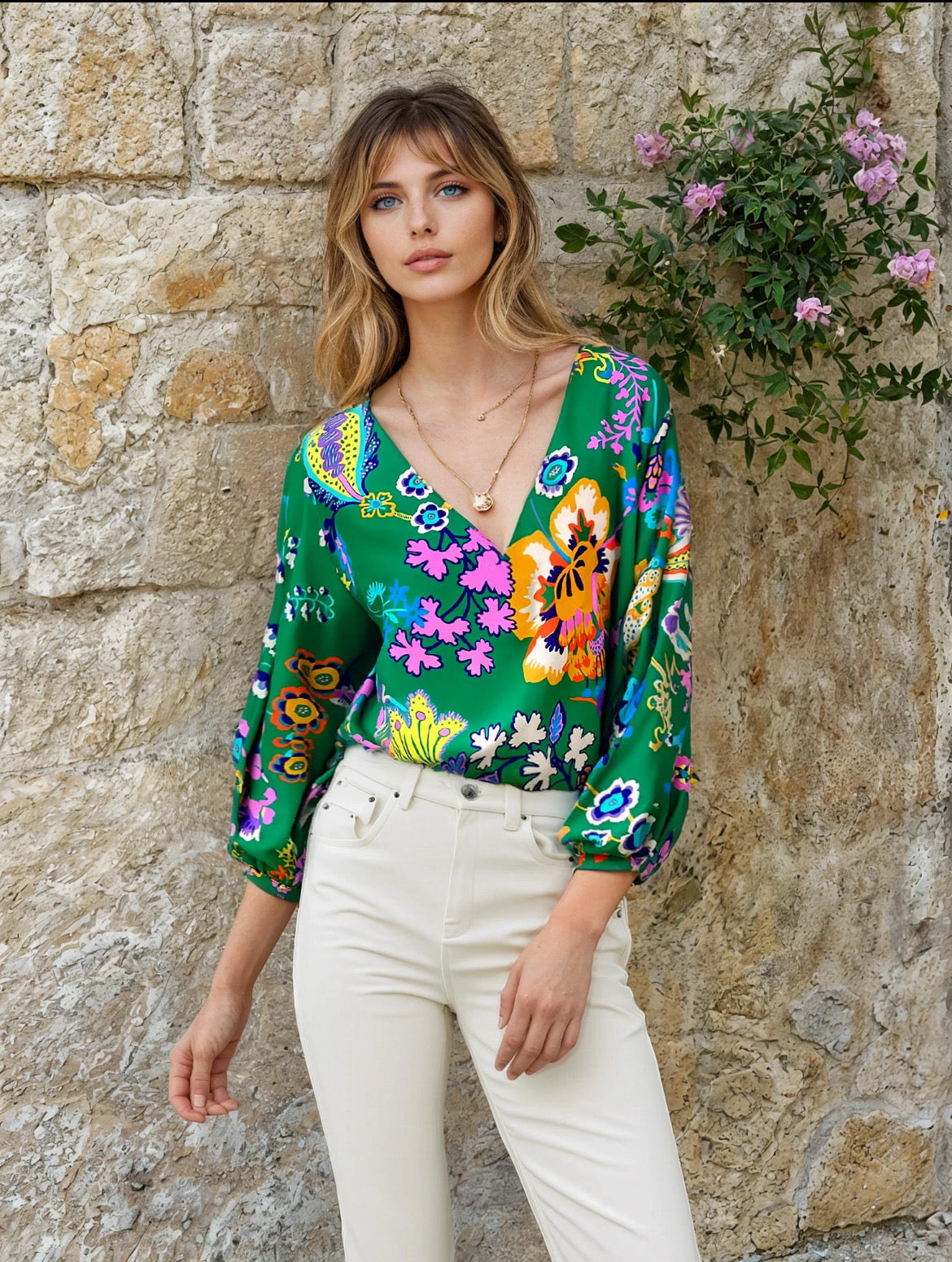 LIBERTY PRINT SILK TOP