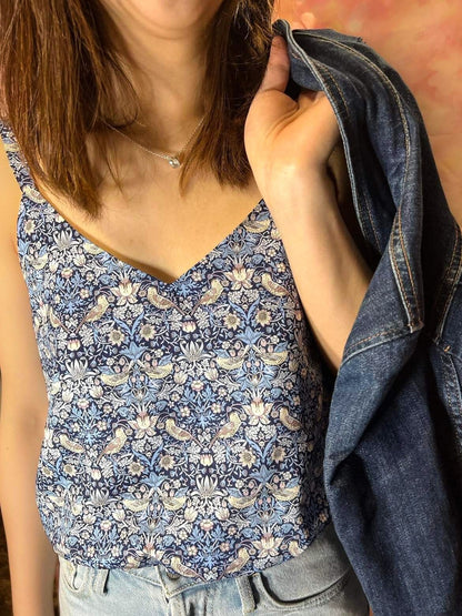 LIBERTY PRINT V-NECK CAMI TOP