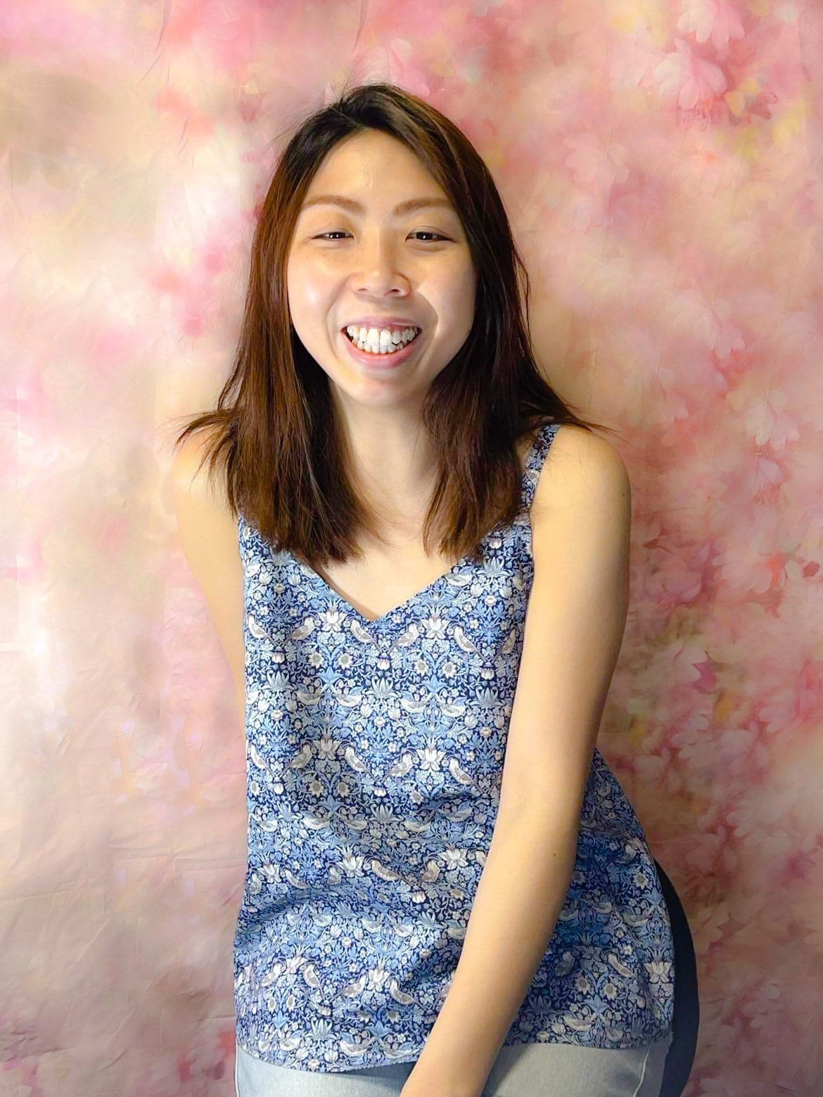 LIBERTY PRINT V-NECK CAMI TOP