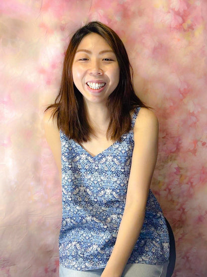 LIBERTY PRINT V-NECK CAMI TOP