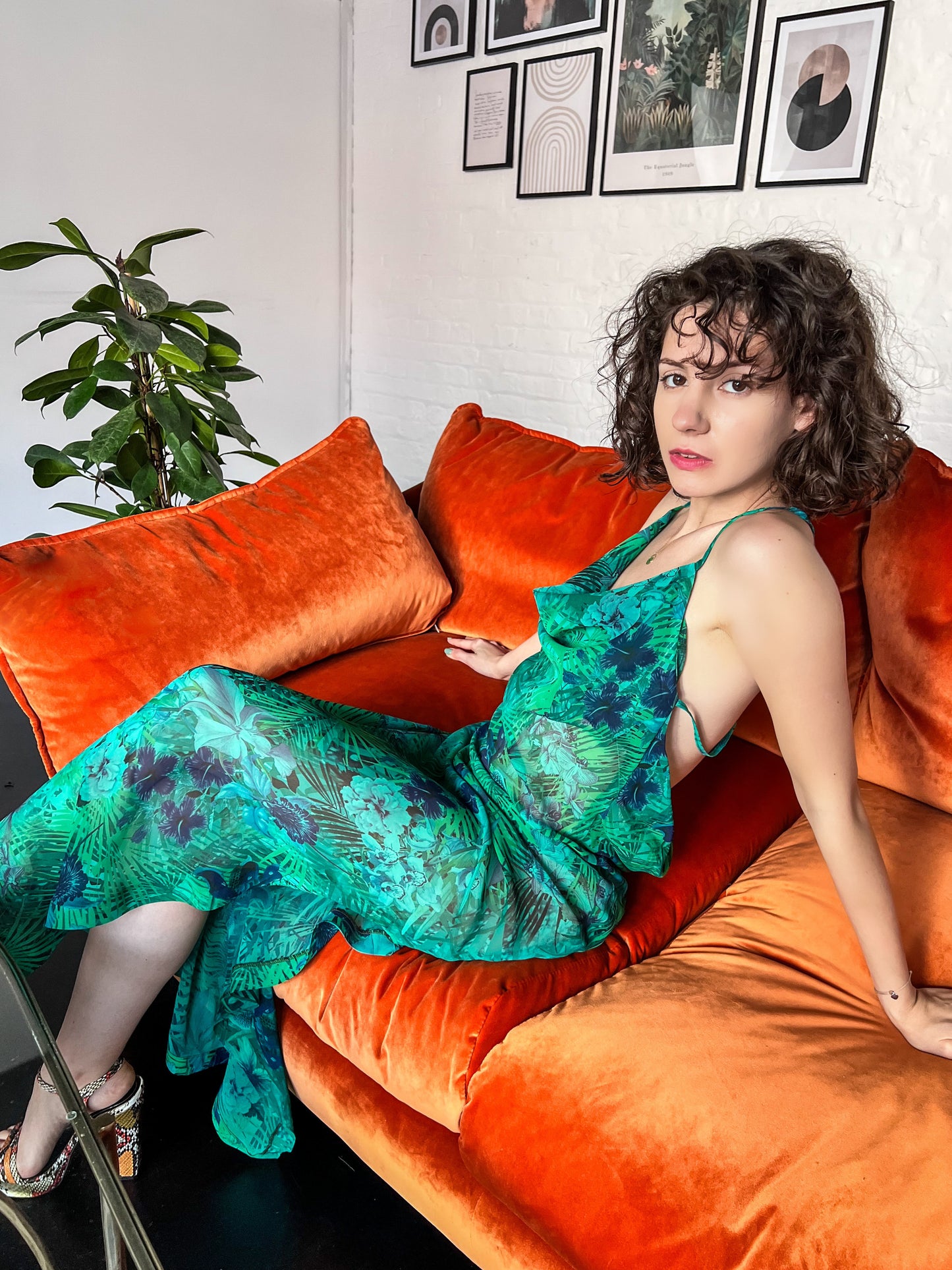 TROPICAL PRINT DRESS