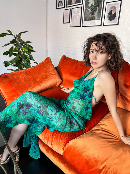 TROPICAL PRINT DRESS