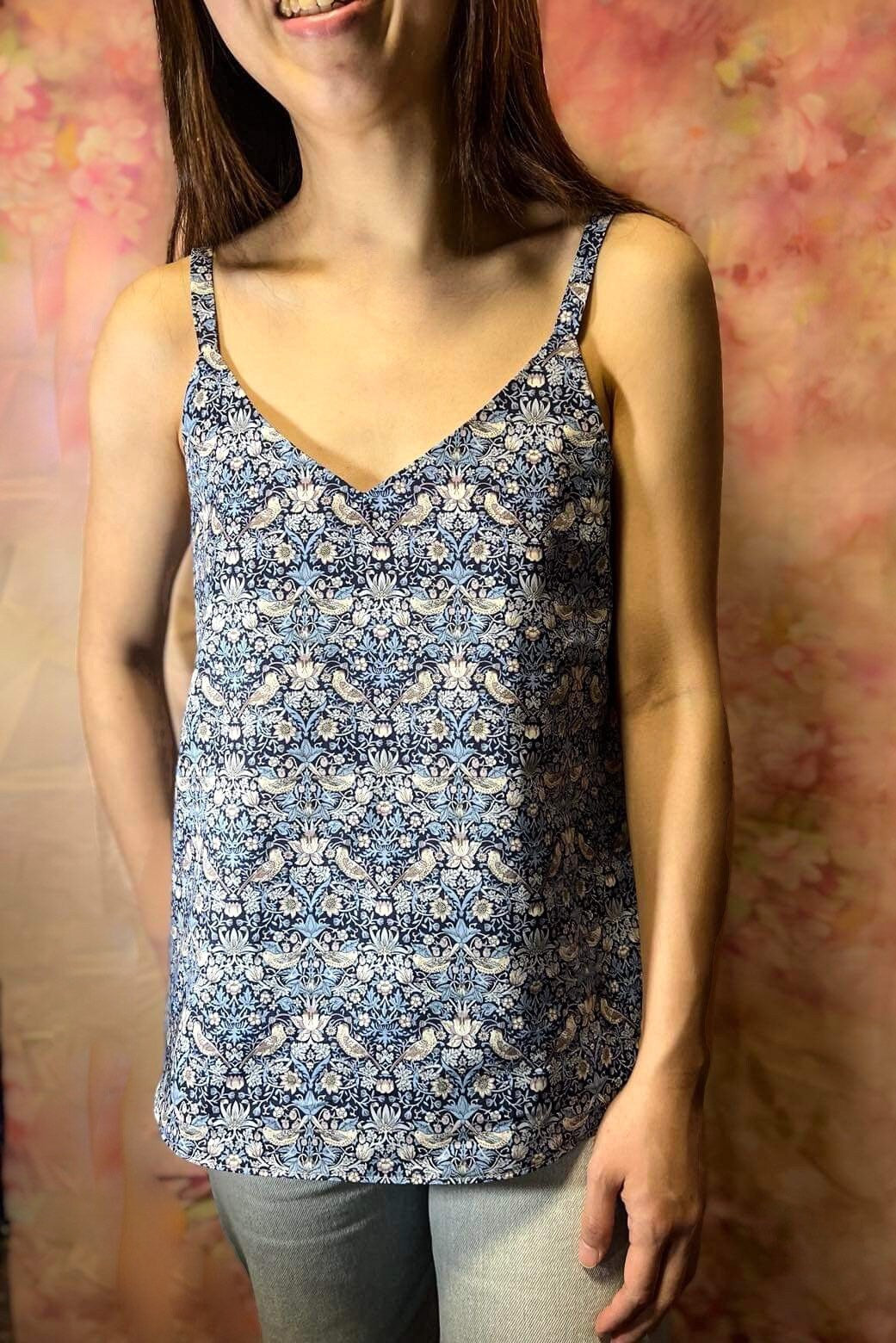 LIBERTY PRINT V-NECK CAMI TOP