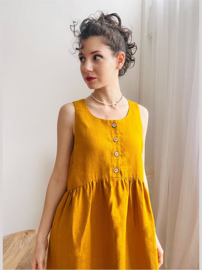LINEN DRESS