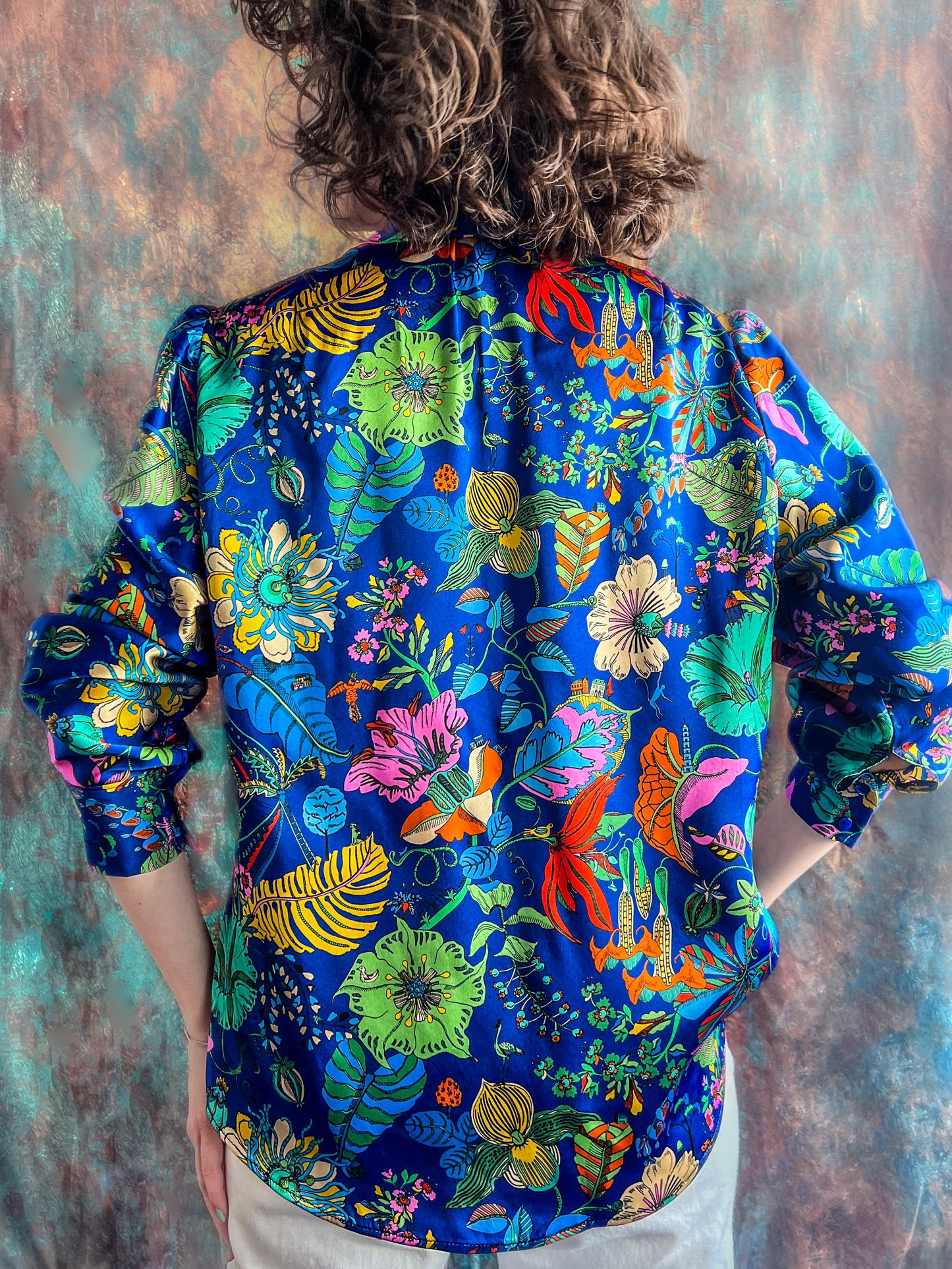 LIBERTY PRINT SILK SHIRT